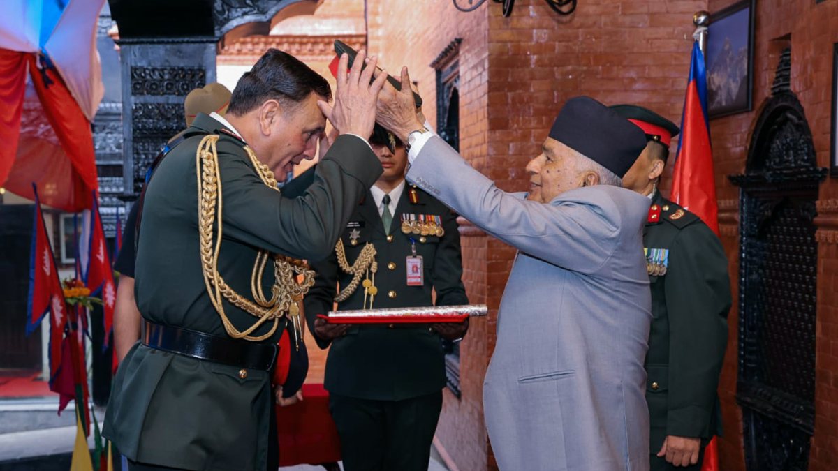 Indian Army chief receives honorary Nepali Army general rank