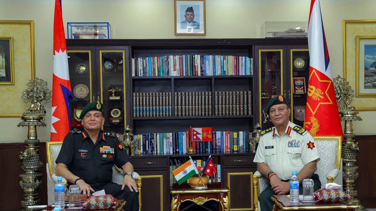 Indian Army Chief meets Nepal Army chief in Kathmandu