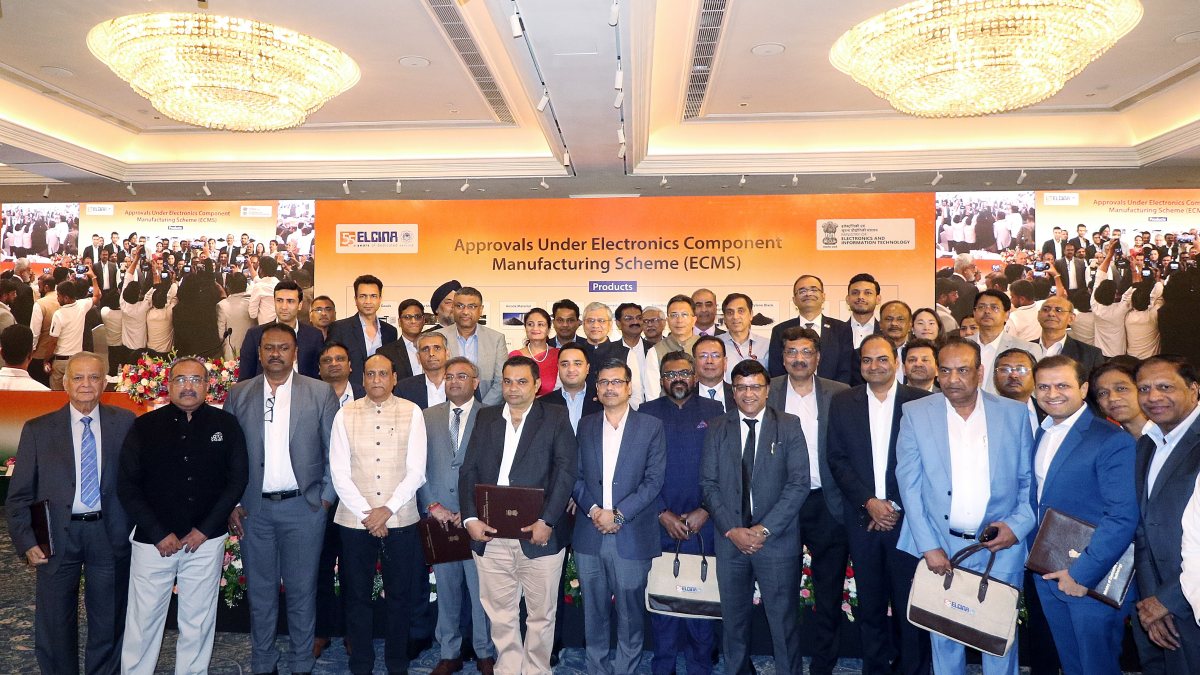 Electronics component scheme approvals handed over in New Delhi