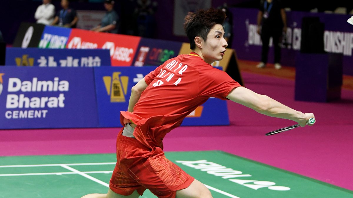 Shi Yuqi battles Ayush Shetty at BWF Worlds in New Delhi