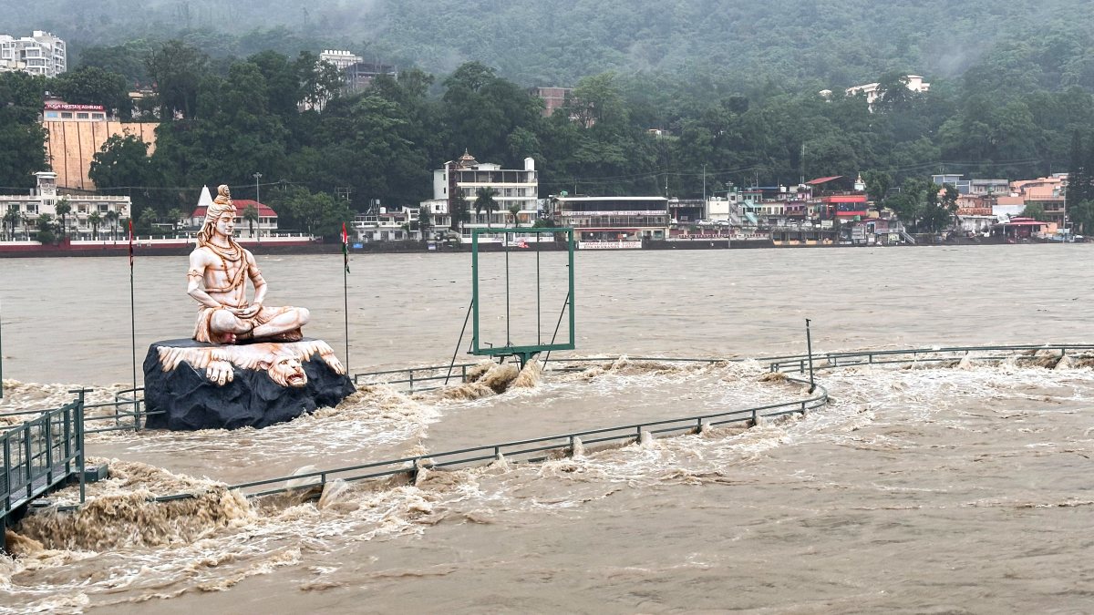Rishikesh ghat submerged as Ganga swells after heavy rain