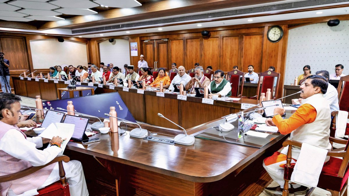 MP CM Mohan Yadav chairs cabinet meeting in Bhopal