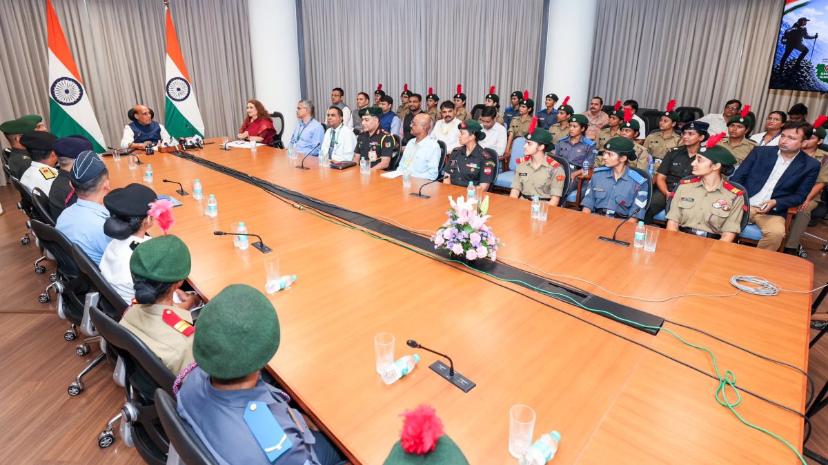 Rajnath Singh launches NCC girls' high-altitude trek 'Aparajita