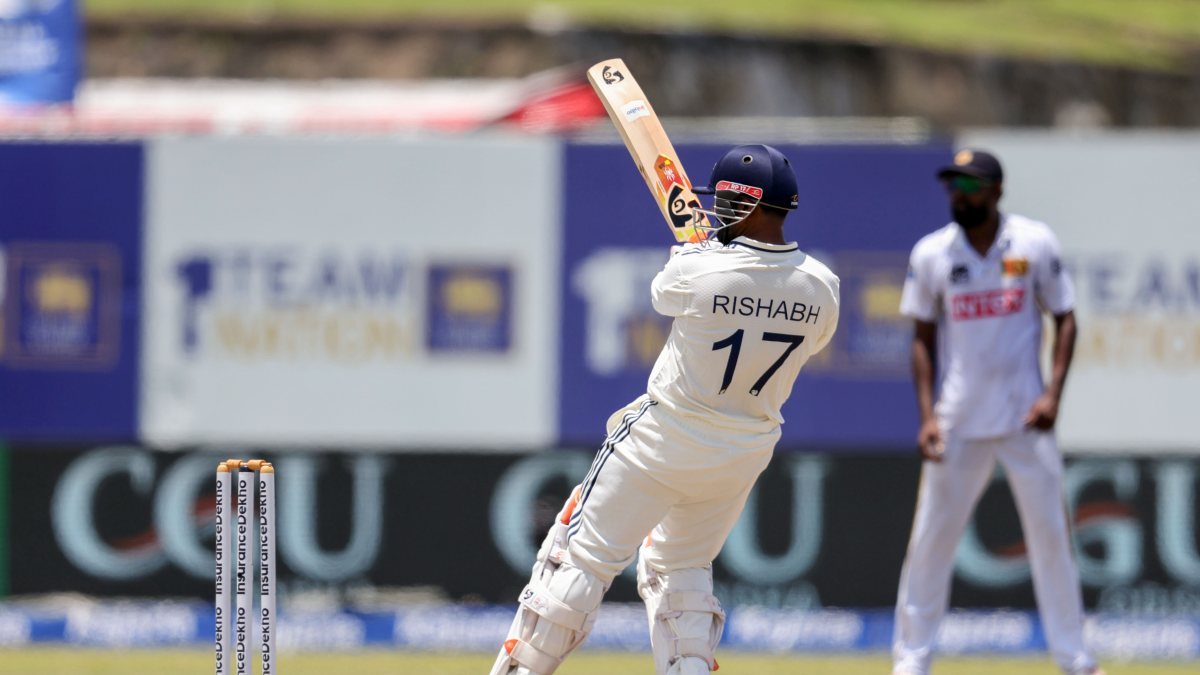 Rishabh Pant plays aggressive shot on day four in Galle