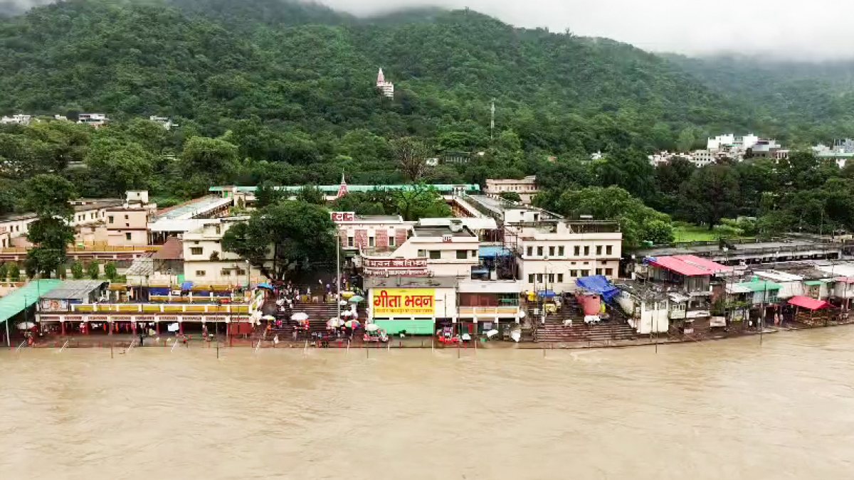 Ganga swells in Rishikesh as rains continue