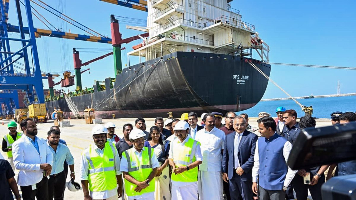 Kerala CM inspects Vizhinjam port after EXIM launch