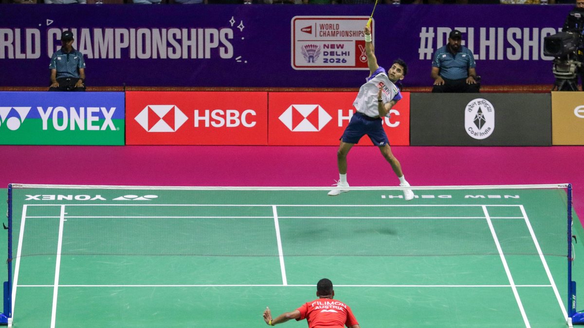 Lakshya Sen battles Filimon at BWF Worlds in New Delhi