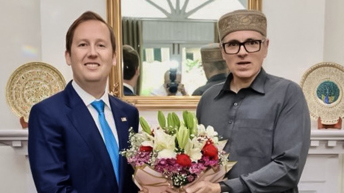 Omar Abdullah meets US envoy Sergio Gor in Srinagar
