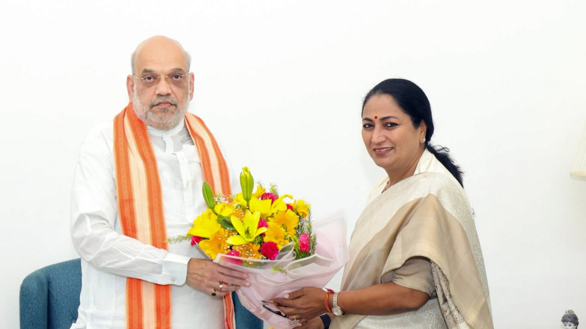 Delhi CM Rekha Gupta meets Amit Shah in New Delhi