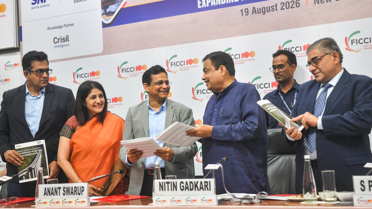 Gadkari addresses FICCI conference on tunnels and bridges