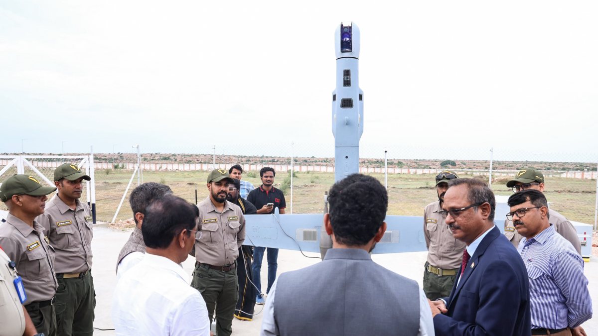 Union minister visits JSW Defence UAV base in Kurnool