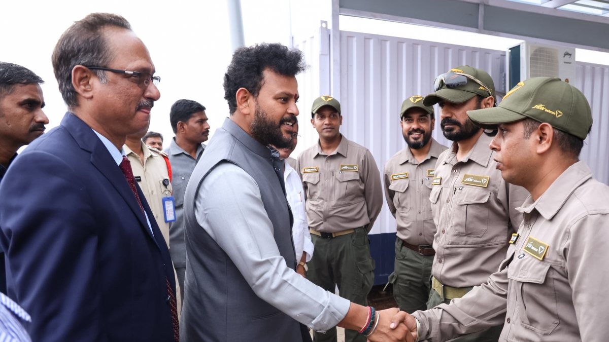 Union minister visits JSW Defence UAV base in Kurnool