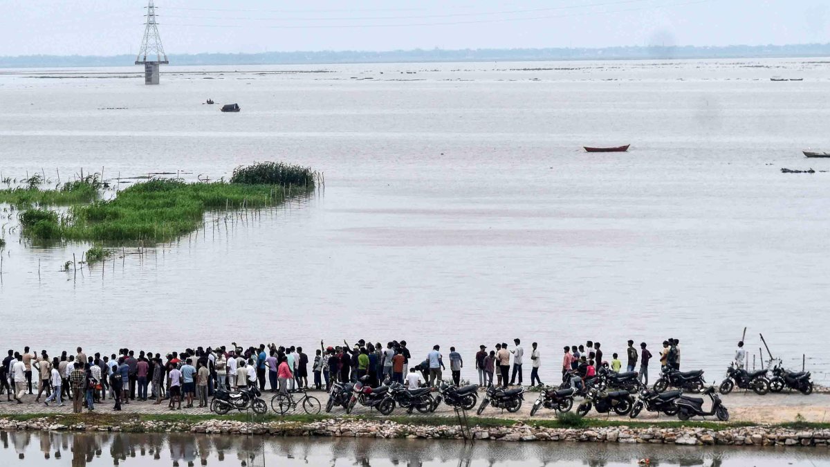 Rising Ganga and Yamuna waters alarm Prayagraj after heavy rains