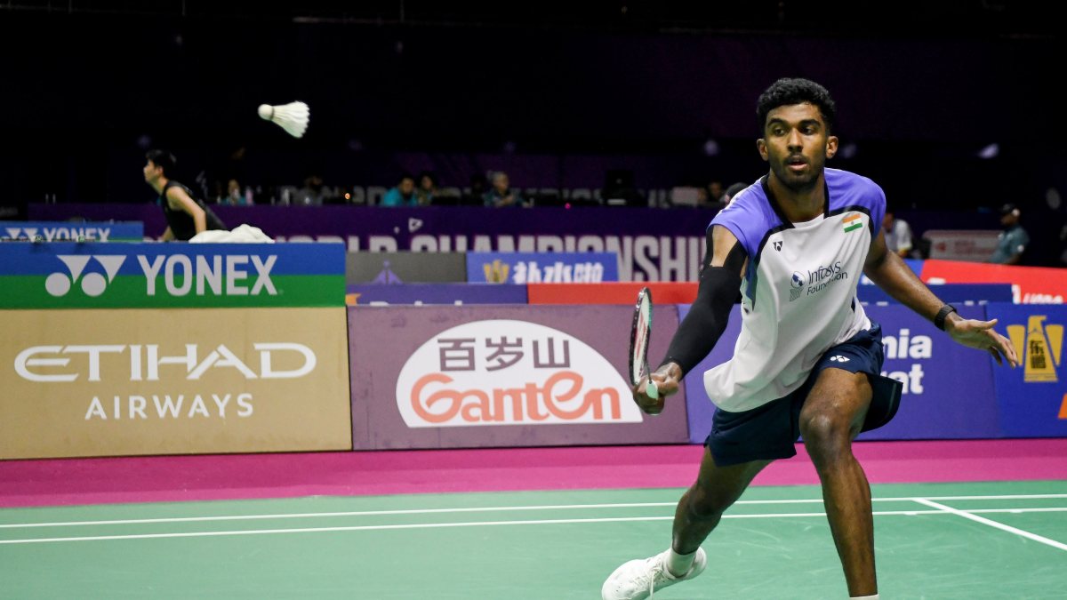 Ayush Shetty battles Dumindu Abeywickrama at BWF Worlds