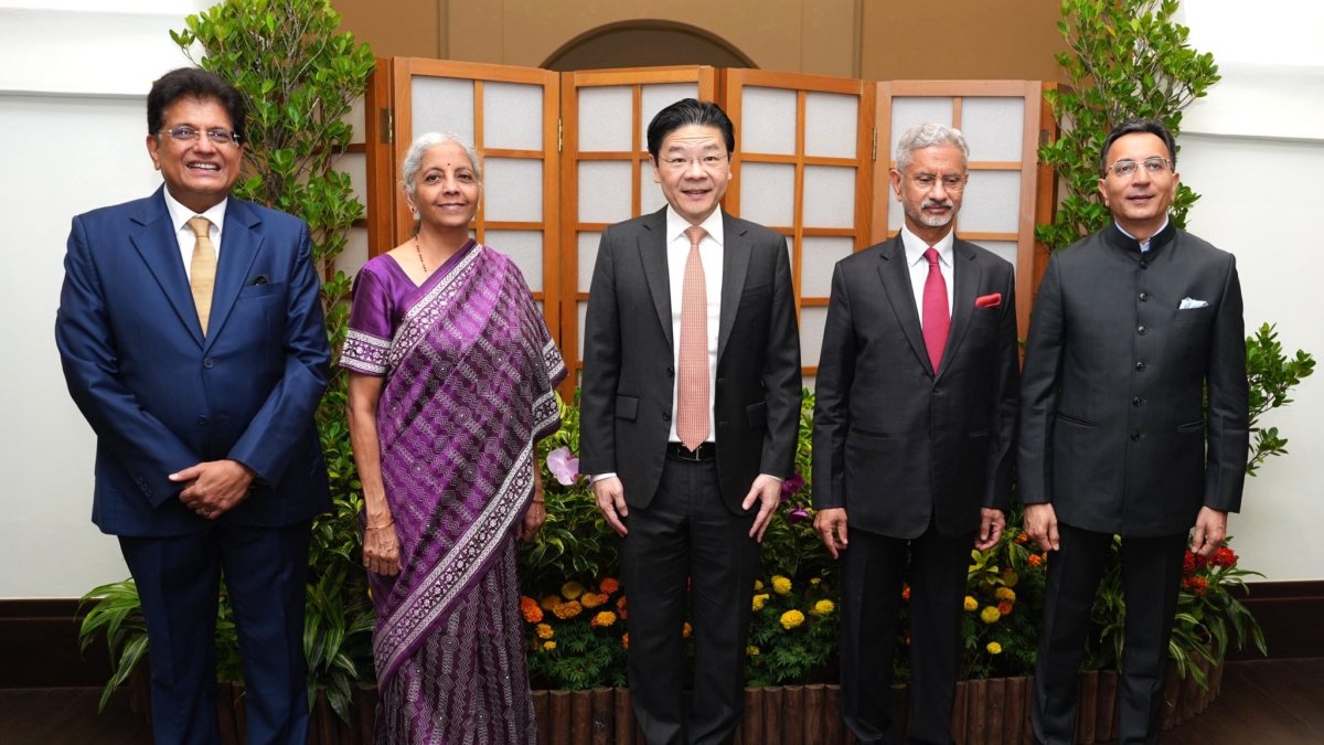 Indian ministers meet Singapore PM Lawrence Wong at Istana