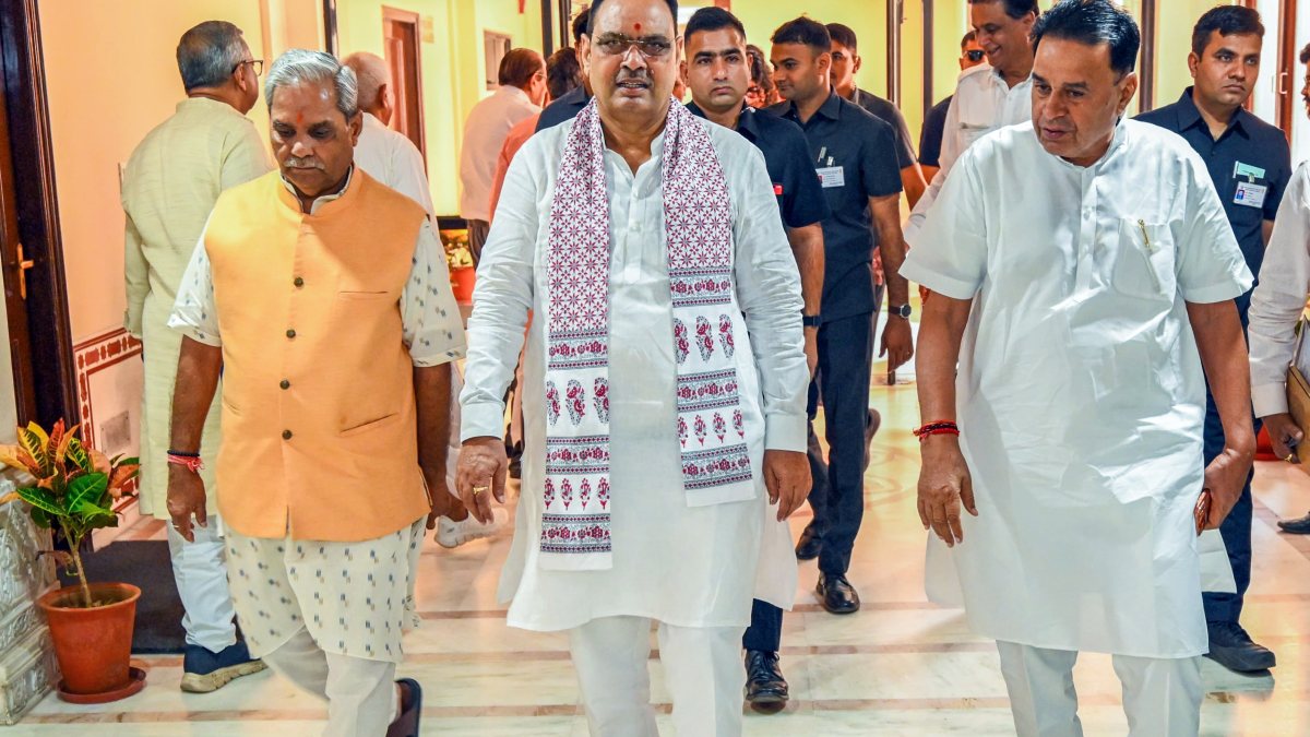 Rajasthan CM Bhajanlal Sharma attends assembly session in Jaipur
