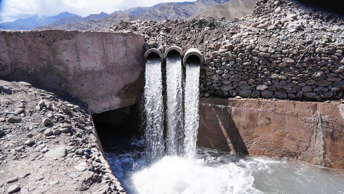 Ladakh channels 90 million litres of glacier water daily for farming