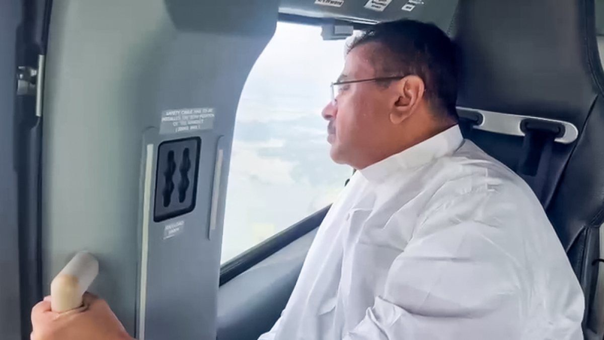 West Bengal CM conducts aerial survey of flood-hit Sabang
