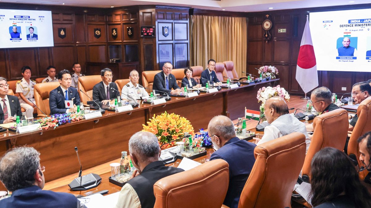 Rajnath Singh meets Japanese defence minister in New Delhi