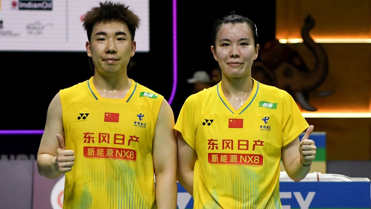 China pair wins mixed doubles clash at BWF Worlds in New Delhi