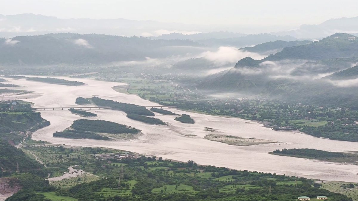 Chenab River swells as Salal Dam gates open after heavy rainfall