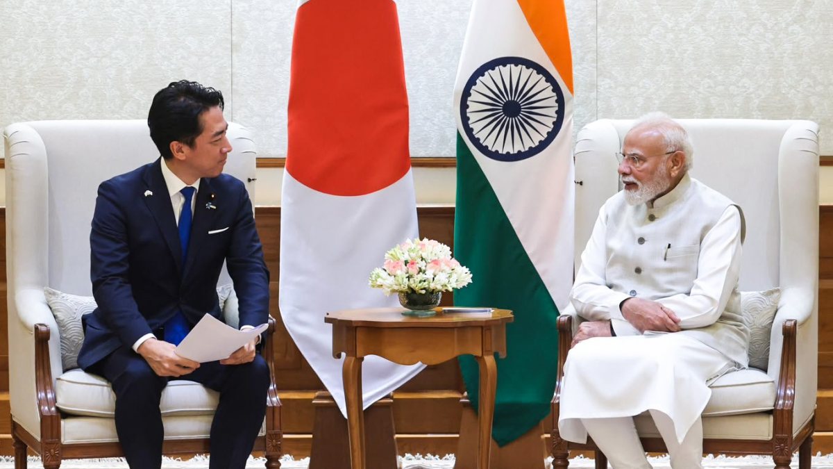 PM Modi meets Japan's Defence Minister Shinjiro Koizumi in New Delhi