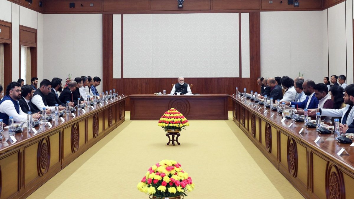 PM Modi meets young space innovators in New Delhi