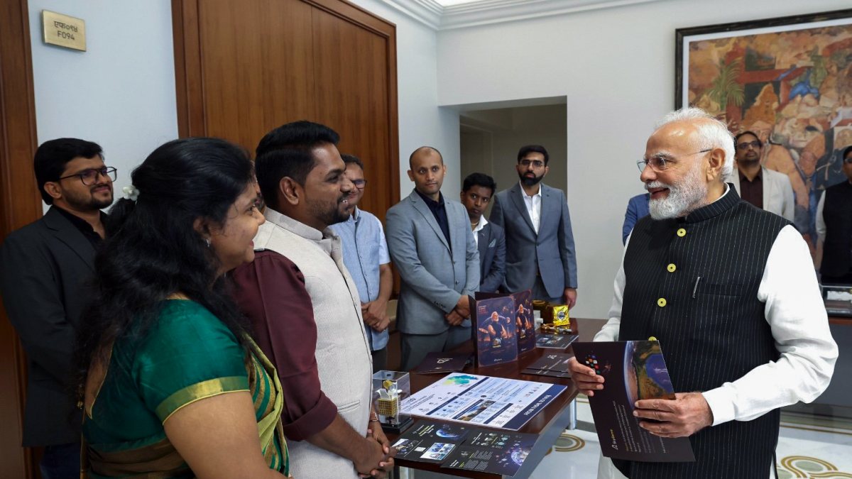 PM Modi meets young space innovators in New Delhi