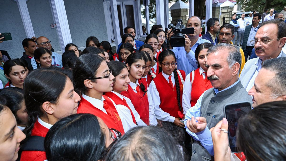 Himachal CM interacts with students at Shimla assembly