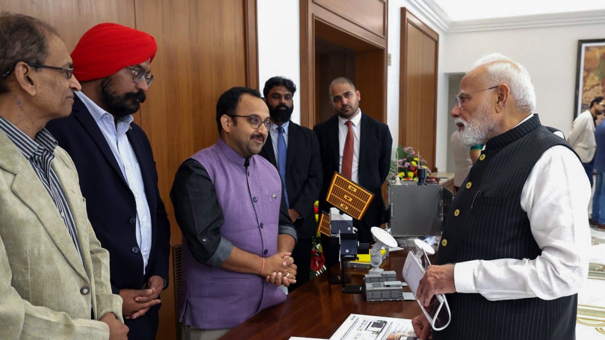 PM Modi meets young space innovators in New Delhi