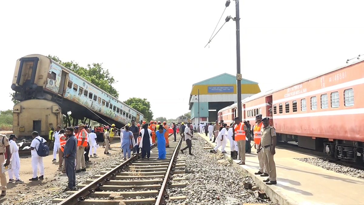 Trichy railway, NDRF conduct joint mock drill for train accident preparedness