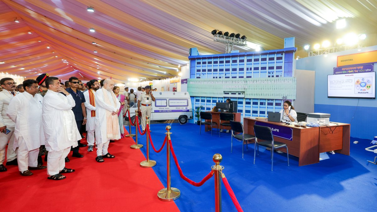 Amit Shah visits new criminal law exhibition in Siliguri