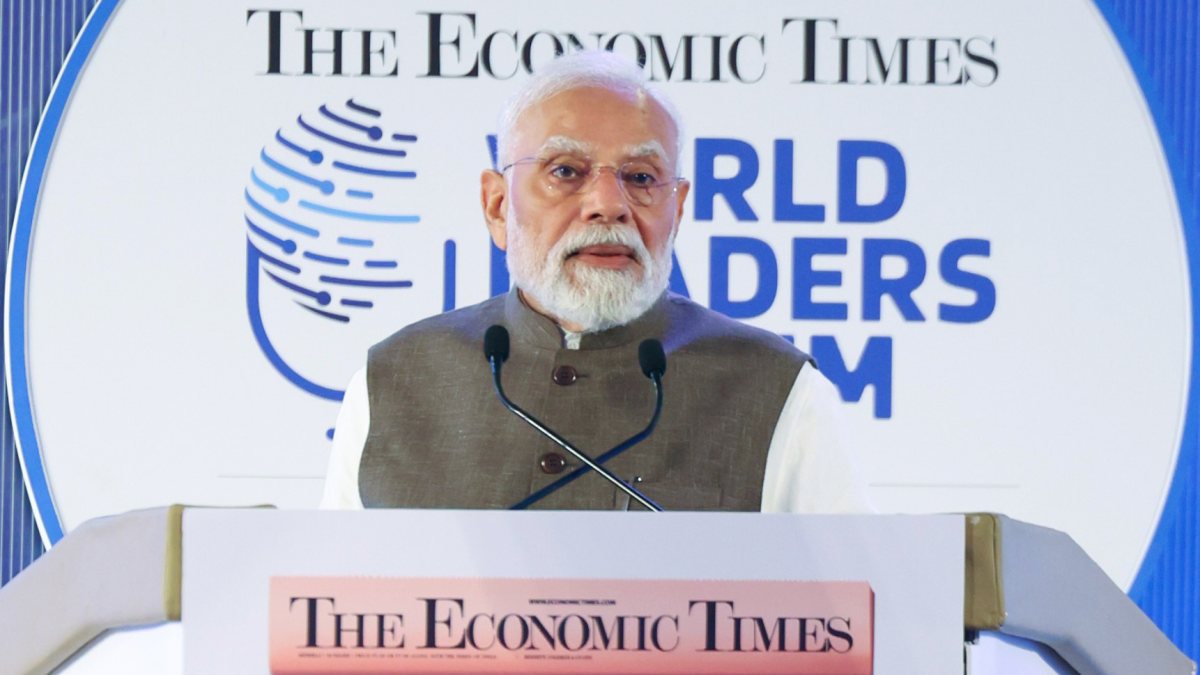 PM Modi addresses Economic Times World Leaders Forum 2026 in Delhi