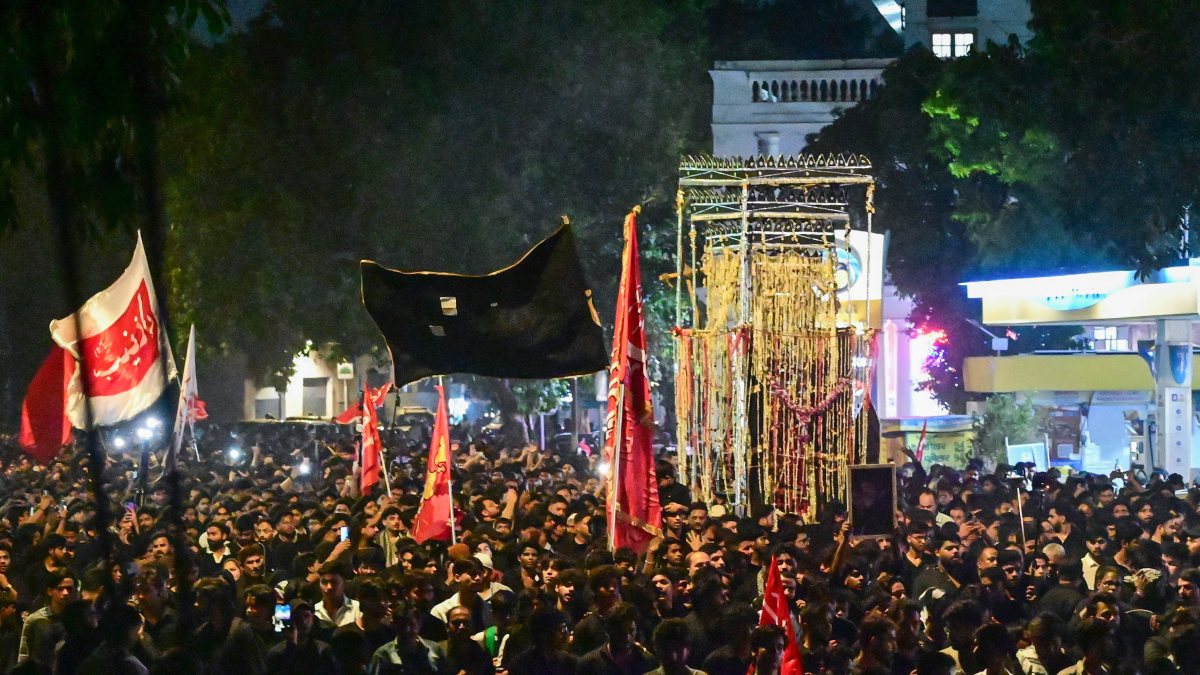 Muslim devotees join Masoom ka Tazia procession in New Delhi