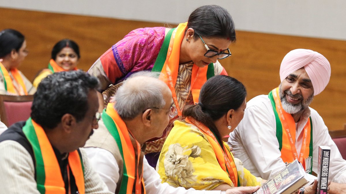 BJP inducts new office-bearers at Delhi headquarters