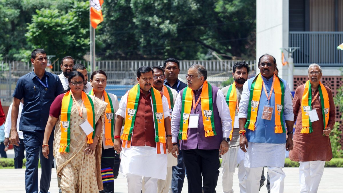 BJP chief Nitin Nabin leads office-bearers meet in New Delhi