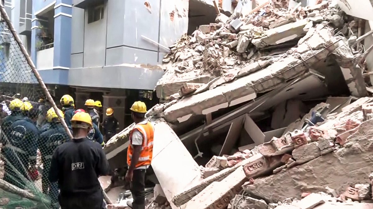Hyderabad building collapse kills two, rescue underway in Madhapur