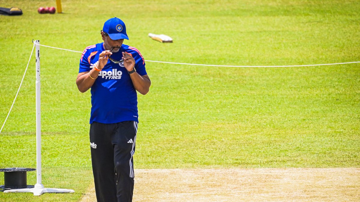 India batting coach Sitanshu Kotak at Colombo nets ahead of second Test