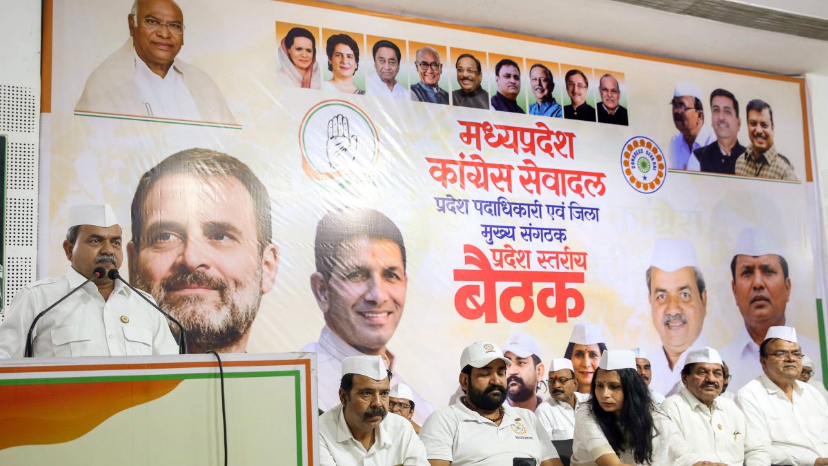 Congress Seva Dal chief addresses party meet in Bhopal