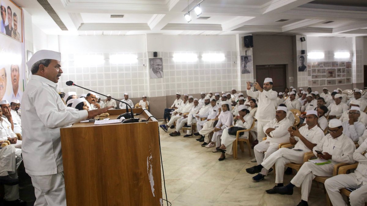 Congress Seva Dal state president addresses party meeting in Bhopal