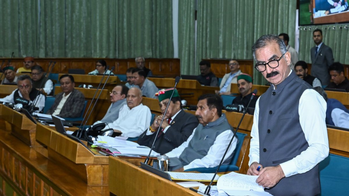 Himachal CM Sukhu addresses Assembly during Monsoon Session in Shimla