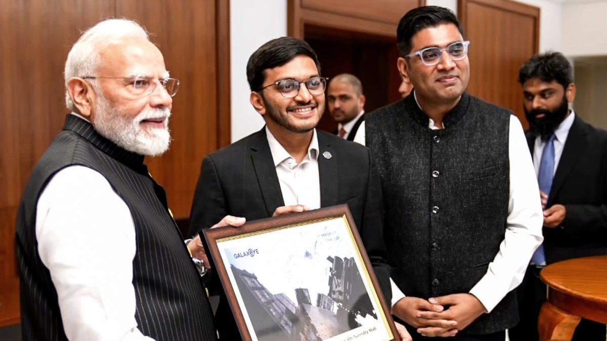 PM Modi meets space startup founders on National Space Day