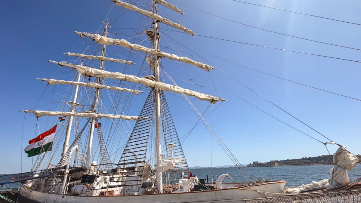 Indian Navy's INS Sudarshini arrives in Lisbon on expedition