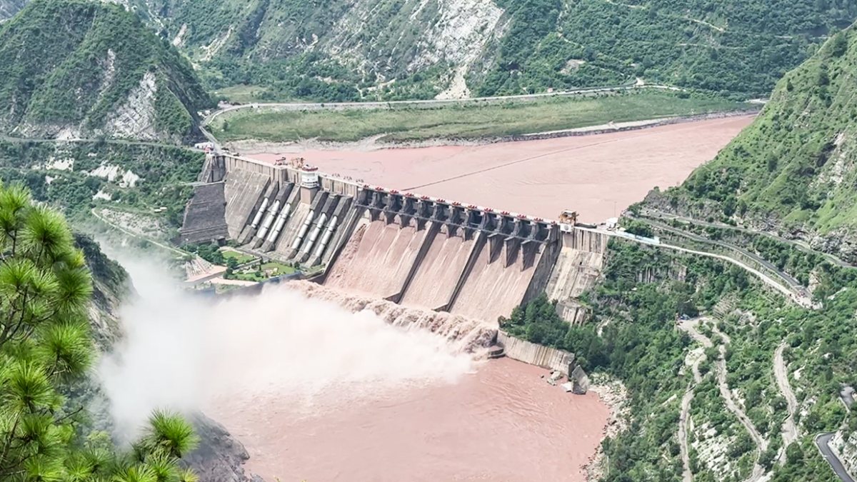 Salal Dam gates open as heavy rain raises Chenab water level