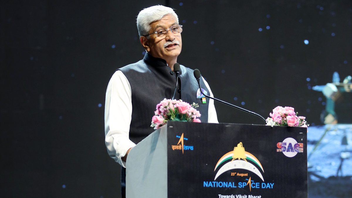 Shekhawat addresses National Space Day event in Ahmedabad