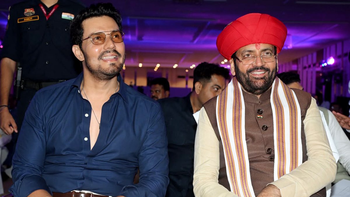 Haryana CM Saini, Randeep Hooda at Mumbai investors road show