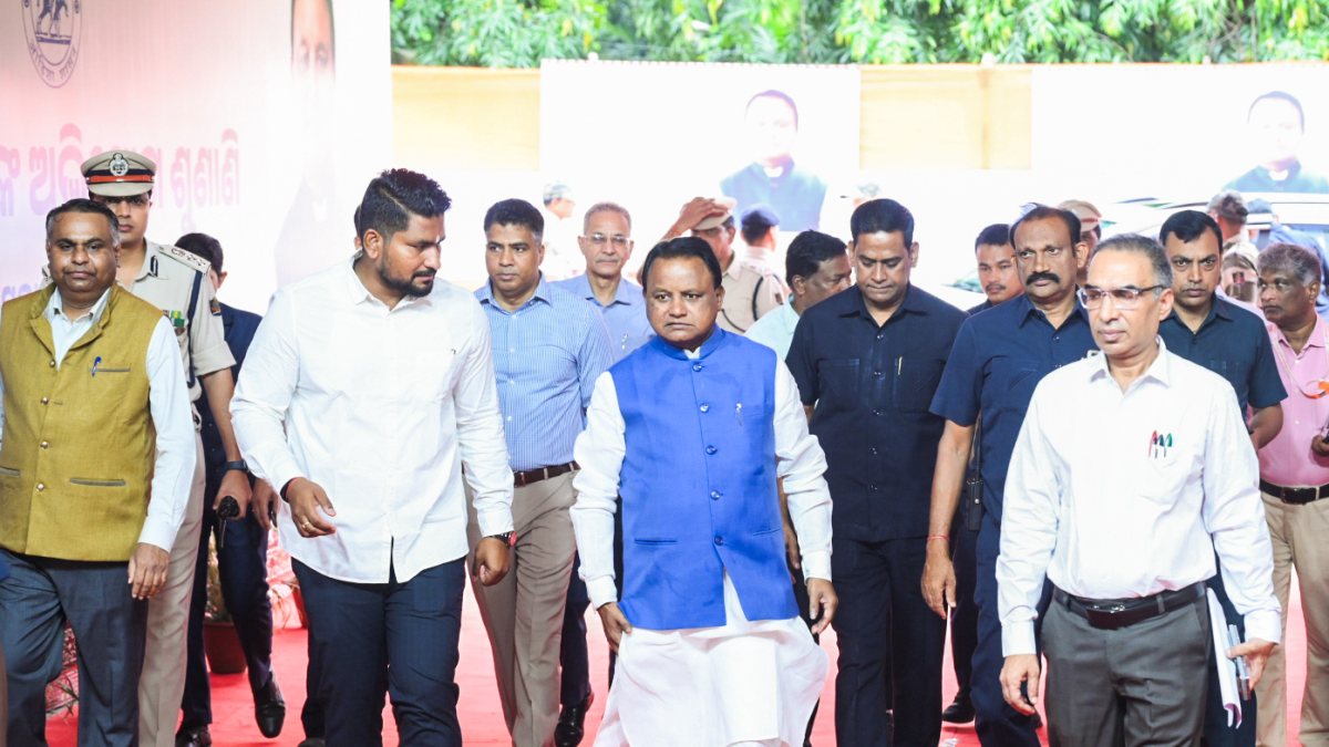 Odisha CM Majhi listens to public grievances at Janta Darbar