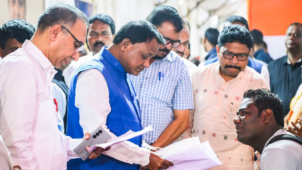 Odisha CM listens to public grievances at Janta Darbar