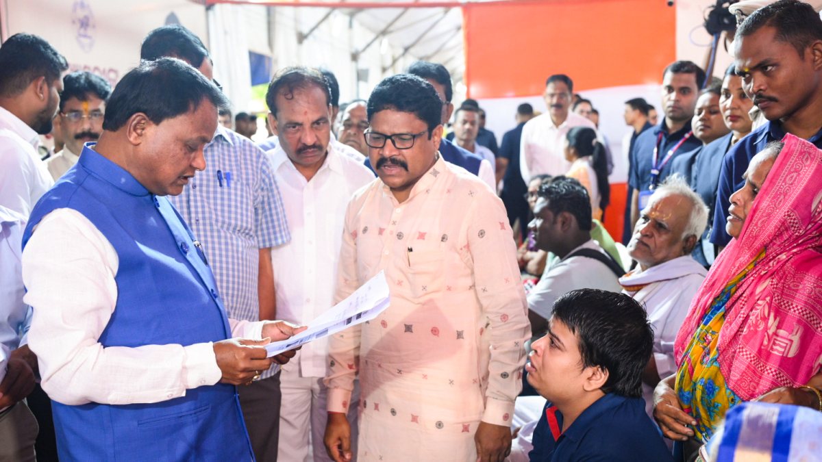 Odisha CM listens to public grievances at Janta Darbar