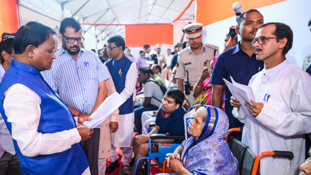 Odisha CM listens to public grievances at Janta Darbar